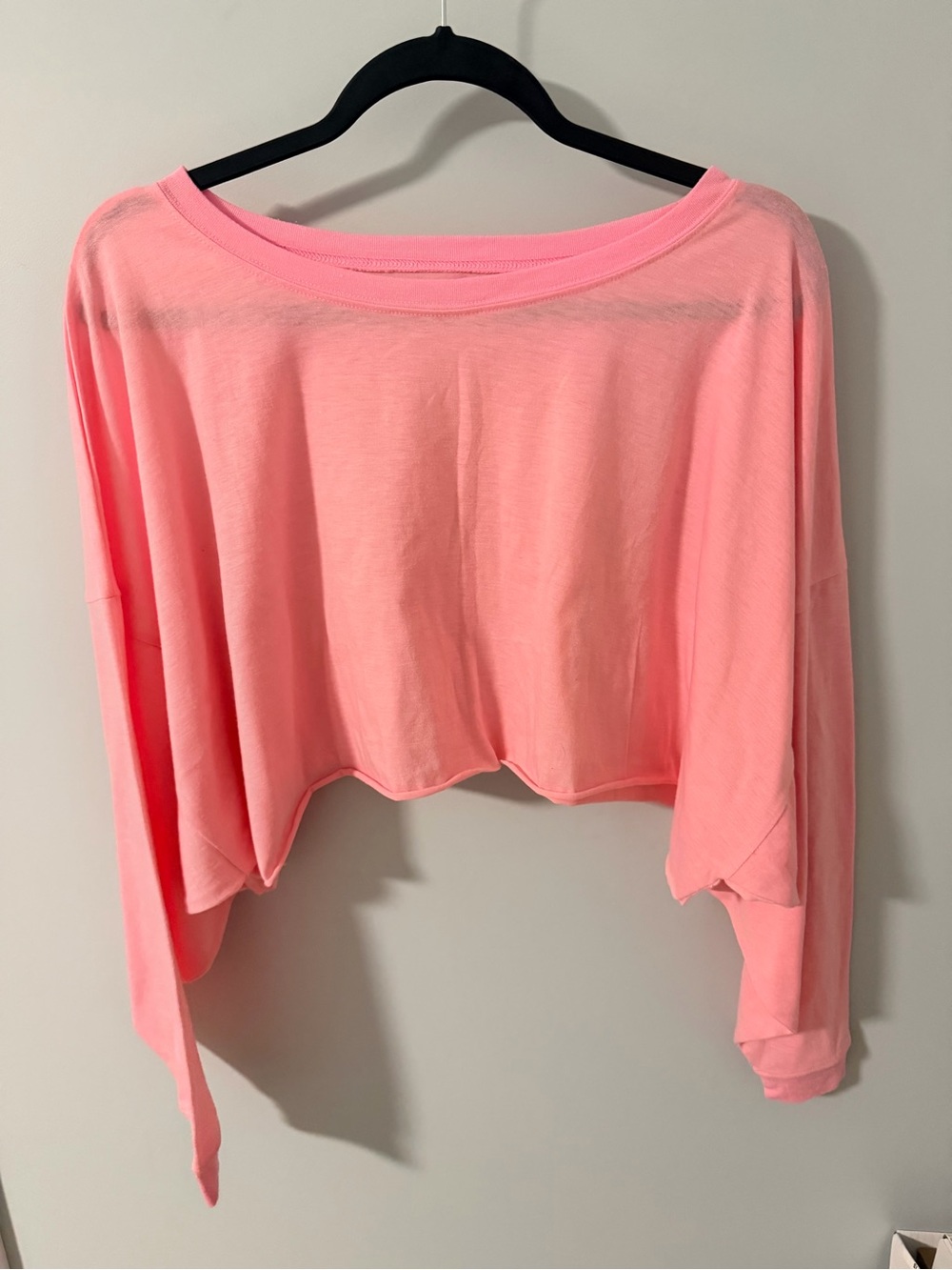 Out From Under Pink long sleeve crop top size small - oversized  brand new